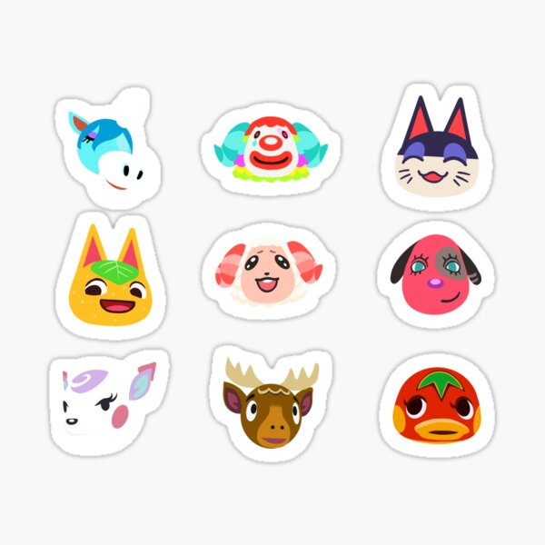 Handrawn Animal Crossing Villageres Sticker Pack Sticker