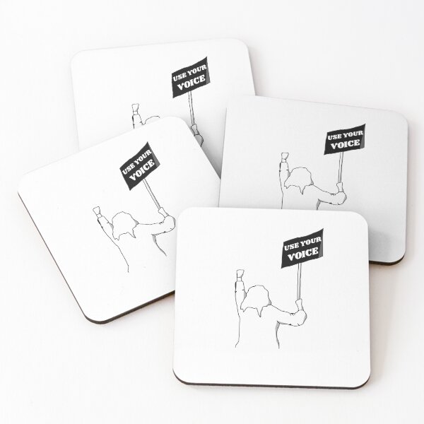Item preview, Use Your Voice Protest Line Illustration designed and sold by isobelcough.