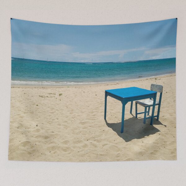Item preview, Lonely Table for One, LhokNga Beach Aceh, Indonesia - Photo designed and sold by etoide.