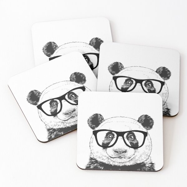 Item preview, Hipster Panda Line Drawing designed and sold by thepawster.