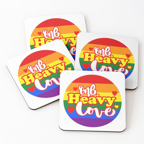 Item preview, One Heavy Love; LGBT; Pride; designed and sold by StickerApe.