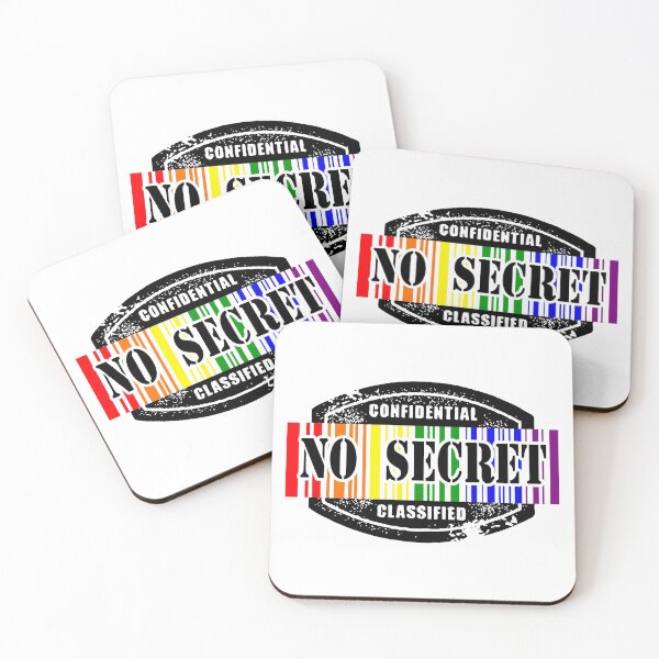 Item preview, No Secret; LGBT; Pride; designed and sold by StickerApe.