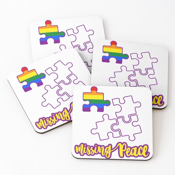 Item preview, Missing Peace; LGBT; Puzzle; designed and sold by StickerApe.