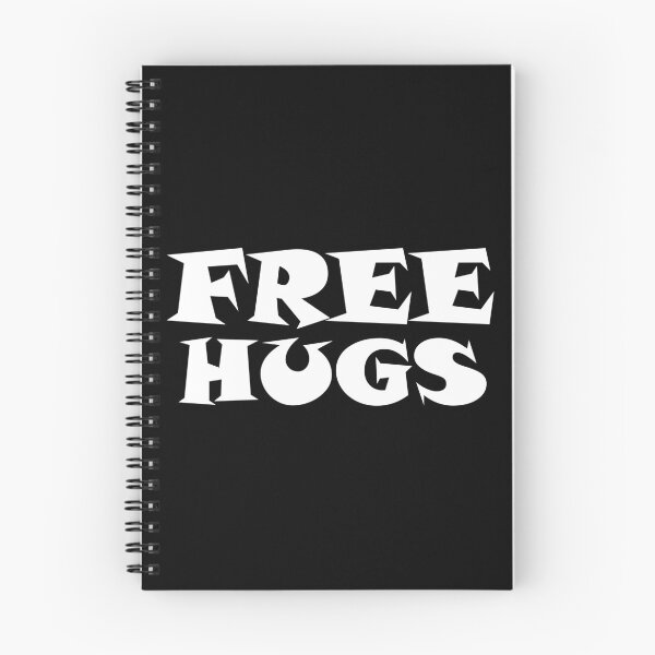 Item preview, Free Hugs Typography - Minimal - Graphic Design White Lettering  designed and sold by ColorMeHappy123.