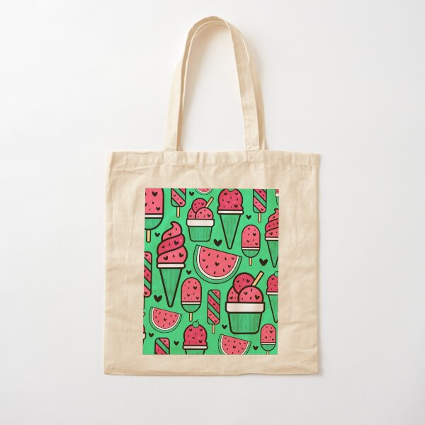 Sweet Watermelon Cotton Tote Bag