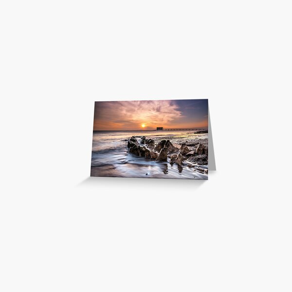 Bembridge Lifeboat Station Sunrise Isle Of Wight Greeting Card