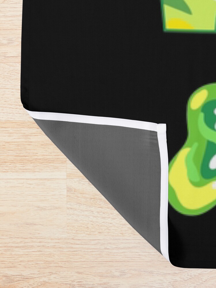 Alternate view of peace among world rick and morty retro Shower Curtain