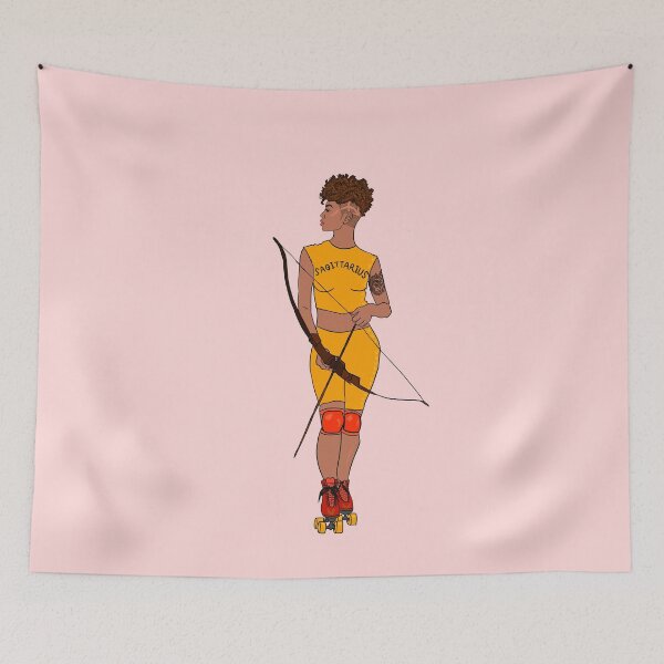 Item preview, Sagittarius Zodiac Rollergirl Skater designed and sold by Hotanist.