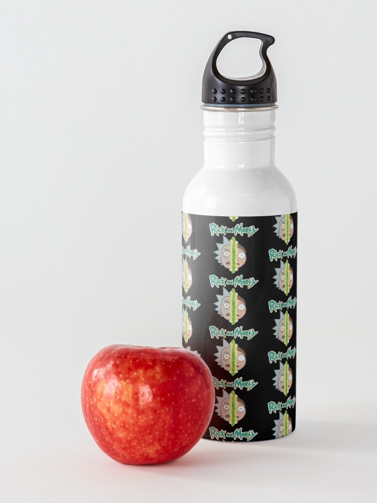 Alternate view of Rick and Morty face off Water Bottle