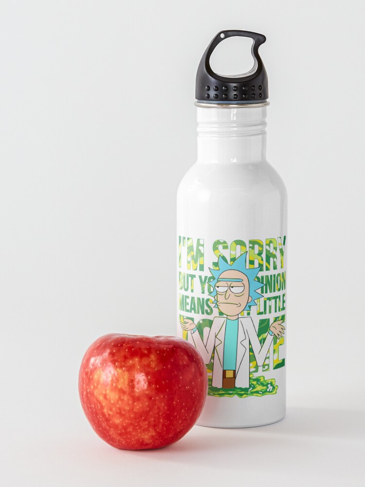 Alternate view of sorry but your opinion means very little to me Water Bottle