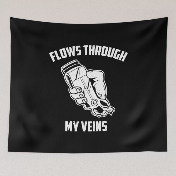 Item preview, Flows Through My Veins Barber Occupation Gift designed and sold by haselshirt.