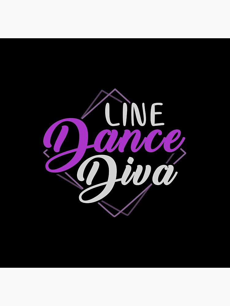 "Line Dance Diva Line Dancing" Acrylic Block for Sale by