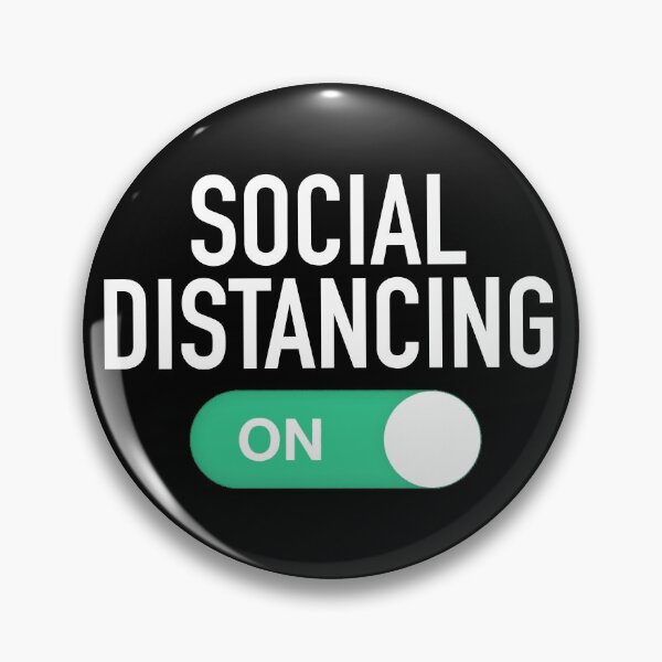 Item preview, Social Distancing ON ,Distancing before it was cool, Social Distancing OFF ,funny T-Shirt designed and sold by SLV7R.