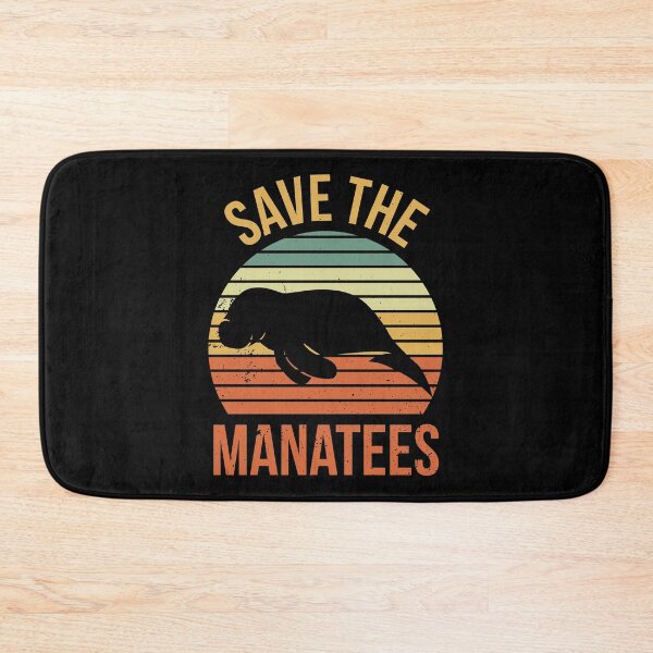 Item preview, Save The Manatees Retro Vintage Aquatic Mammal Gift designed and sold by haselshirt.