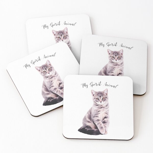 Item preview, Cat Spirit Animal Watercolor Print designed and sold by EnchantedInn.