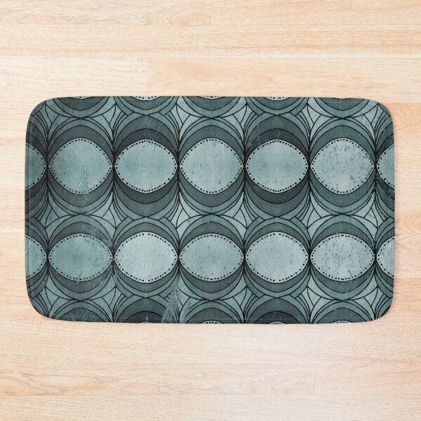 Item preview, Geometrical Pattern in Shades of Blue/gray - Worn Look designed and sold by ckylin.