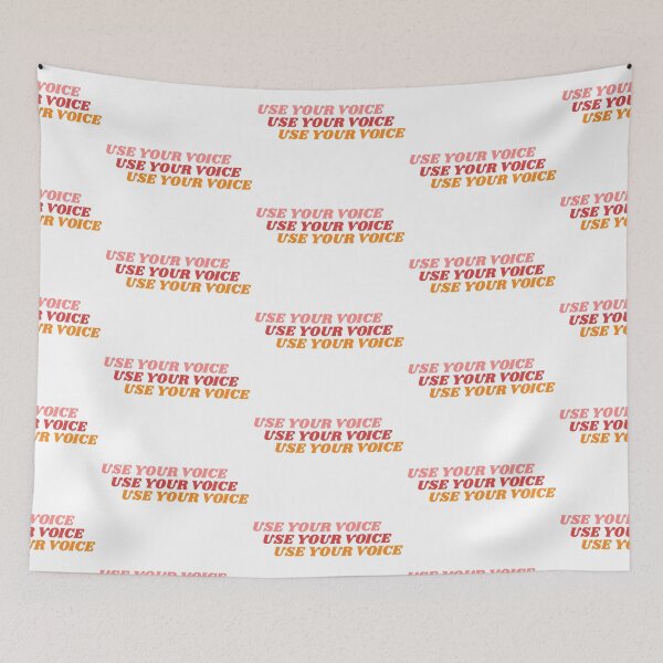 Item preview, USE YOUR VOICE TEXT designed and sold by isobelcough.