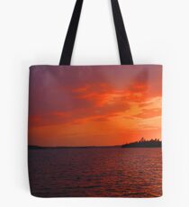 Purple Rays Tote Bag