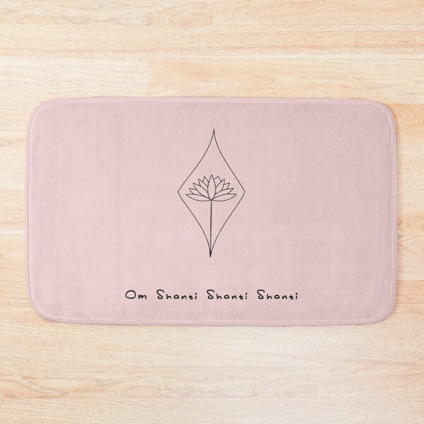 Item preview, Lotus Om Shanti Shanti Shanti | Lotus Flower | Yoga Meditation designed and sold by Sadhana Design Studio.