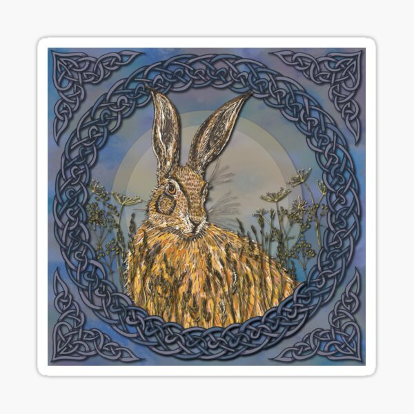 Celtic Hare Sticker