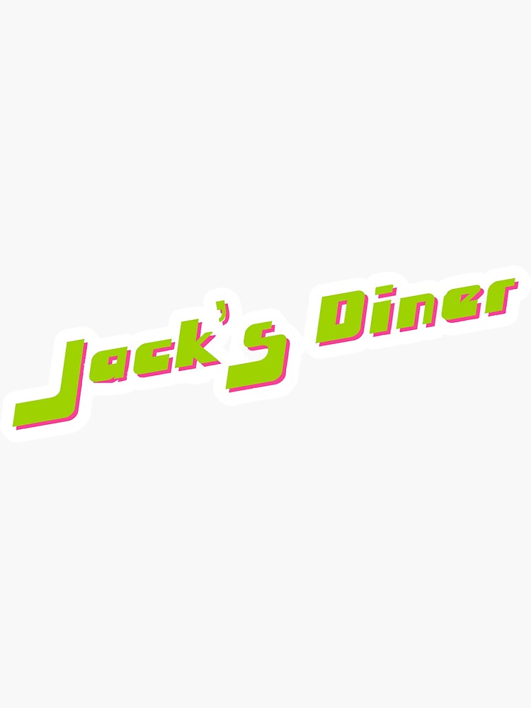 "Jack's Diner" Sticker by camcl29 Redbubble