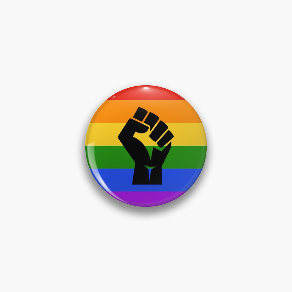 Blm Pride Rainbow Pin By Ashleenychee44 Redbubble 3571