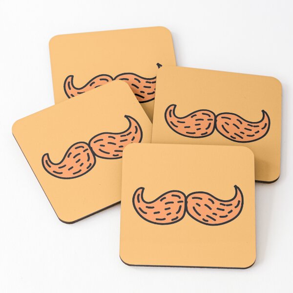 Item preview, Orange Irish leprechaun moustache designed and sold by Maria Simone.