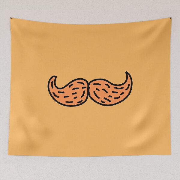 Item preview, Orange Irish leprechaun moustache designed and sold by Maria Simone.