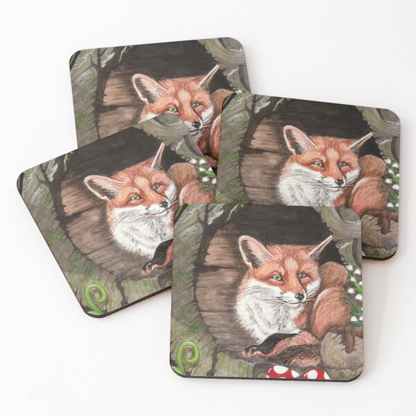 Item preview, Fox in a log designed and sold by LMcK.