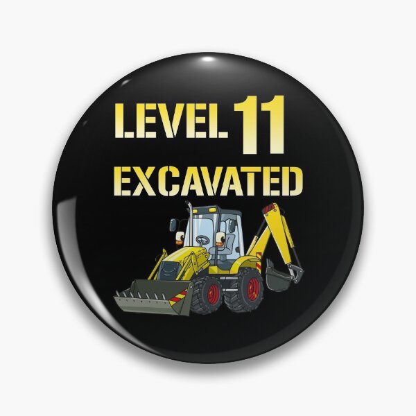 Item preview, 11th Bday Boy Excavator Outfit 11 Yr Old Birthday Party Gift Level 11 Excavated Funny Excavator  designed and sold by FunnySunny T-Shirts.