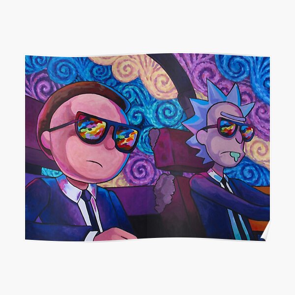 Tourbillonnant dans l'espace Poster
