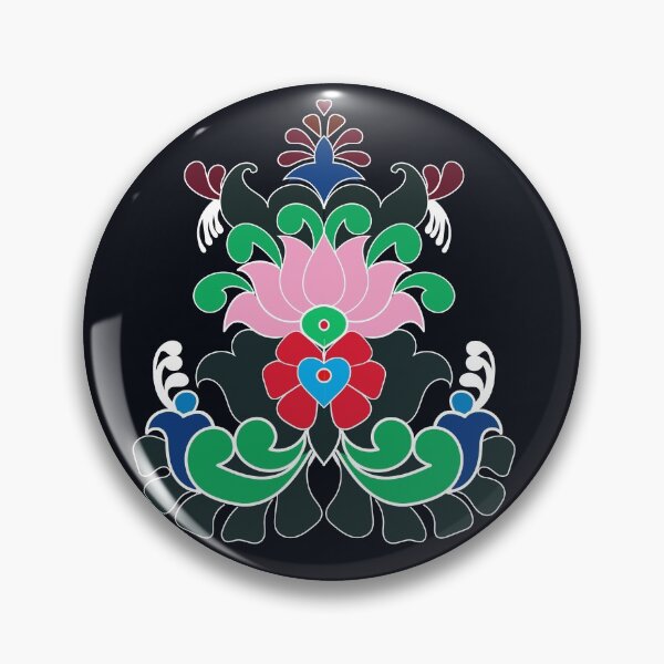 Item preview, Lotus pattern with dark blue background designed and sold by SueSakpal.