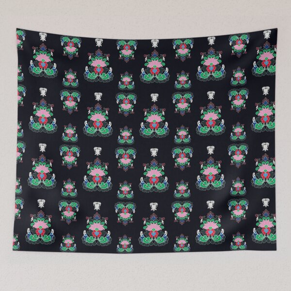 Item preview, Lotus pattern with dark blue background designed and sold by SueSakpal.
