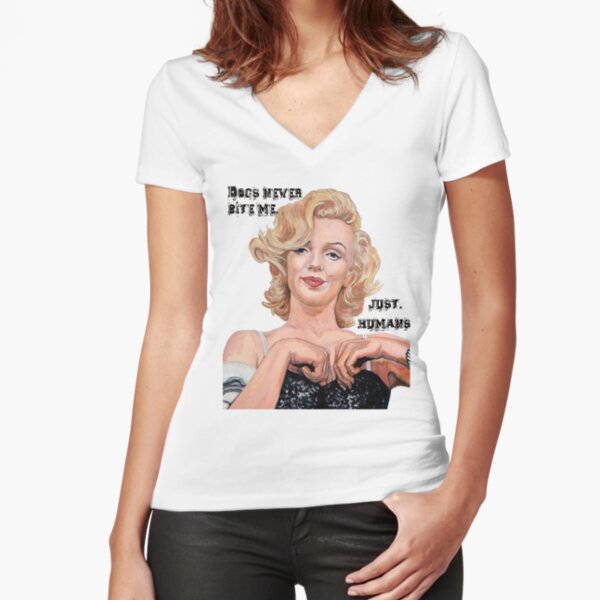 Marilyn Monroe Fitted V-Neck T-Shirt