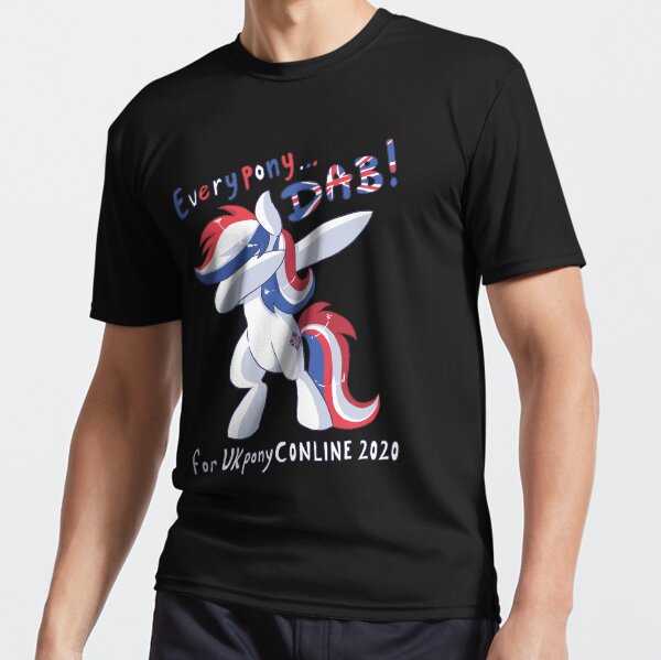 UK PonyCon UK PonyCONLINE 2020 Everypony Dab Active T-Shirt