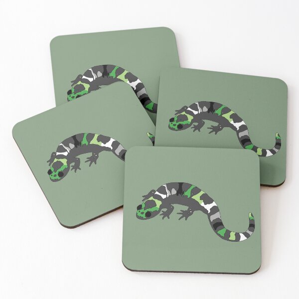 Item preview, Aromantic Pride Salamander  designed and sold by VanHollowStudio.