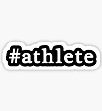 Athlete - Hashtag - Black & White Sticker