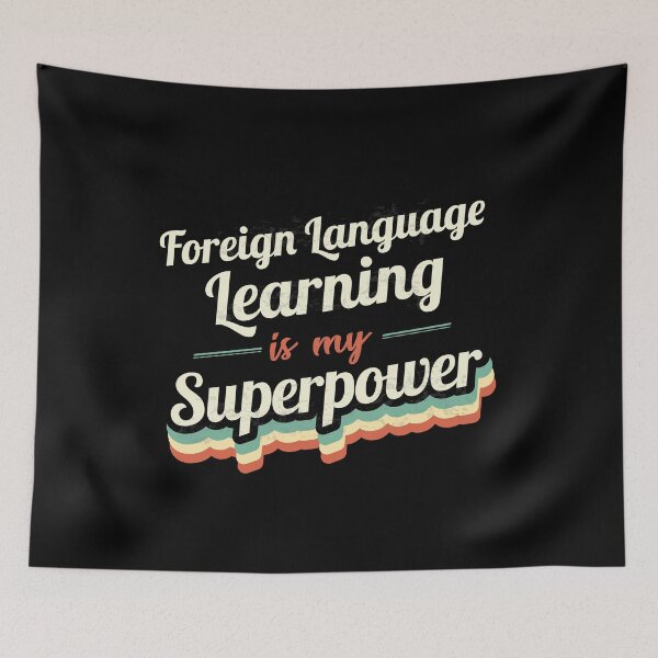Item preview, Foreign Language Learning is my Superpower  designed and sold by Custom365.