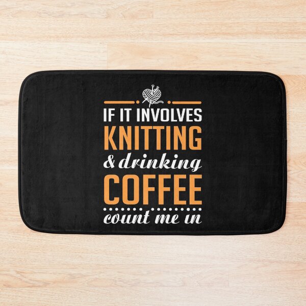 Item preview, Knitting and Drinking Coffee designed and sold by KsuAnn.