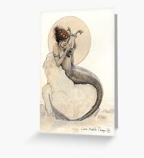 The Mermaid in the Moon Greeting Card