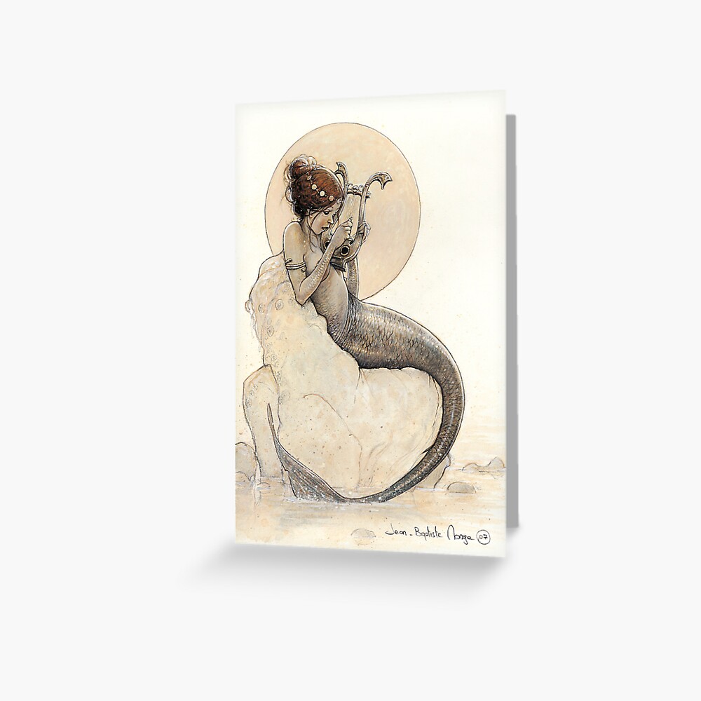 The Mermaid in the Moon Greeting Card