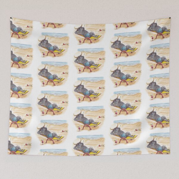 Item preview, The bull at the beach designed and sold by mlppassionart.