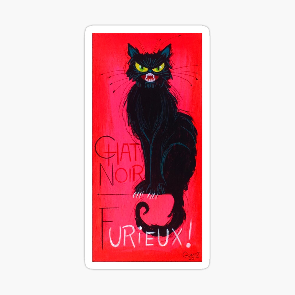 Impression Photo Chat Noir S Enerve Chat Noir En Colere Par Elgatogomez Redbubble