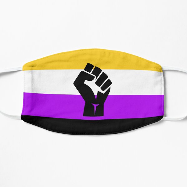 BLM Pride - nonbinary Flat Mask