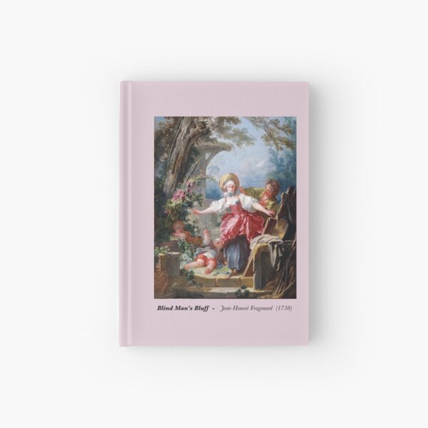 Fragonard Painting "Blind Man's Bluff" Hardcover Journal