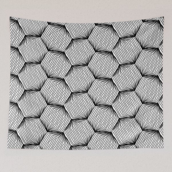 Artikelvorschau, Hexagon Zen Doodle Pattern entworfen und verkauft von lellamars.