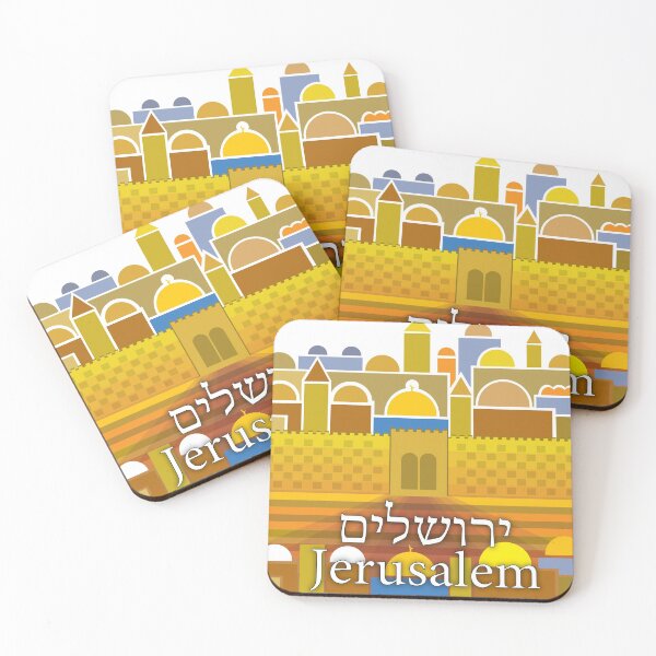 Item preview, The Holy City of Jerusalem, Jerusalem of Gold Illustration designed and sold by israelagency.