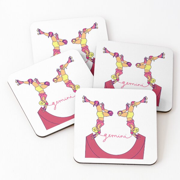 Item preview, Gemini Zodiac Roller Skater Twins designed and sold by Hotanist.
