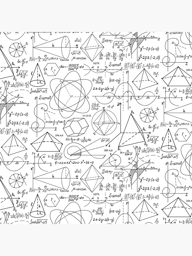 Mathematical Equations Art - by DeesignR