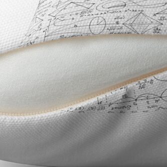 Alternate view of Mathematical Equations Art - Throw Pillow